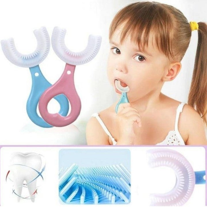 Cepillo de dientes en forma de U para niños