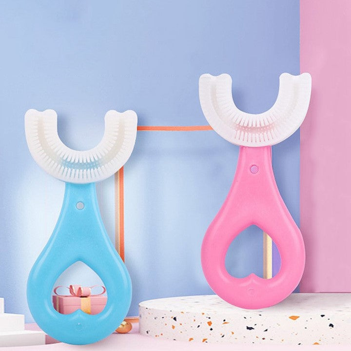 Cepillo de dientes en forma de U para niños